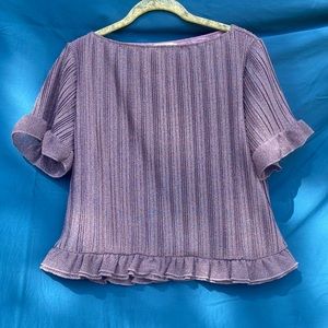 H&M Lavender sparkle blouse size 12